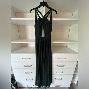 Women’s La Femme Evening Gown, Emerald Green, Size 8, Backless